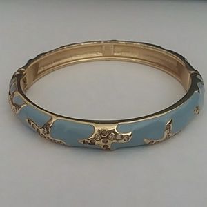 Tommy Bahama blue and gold bangle bracelet